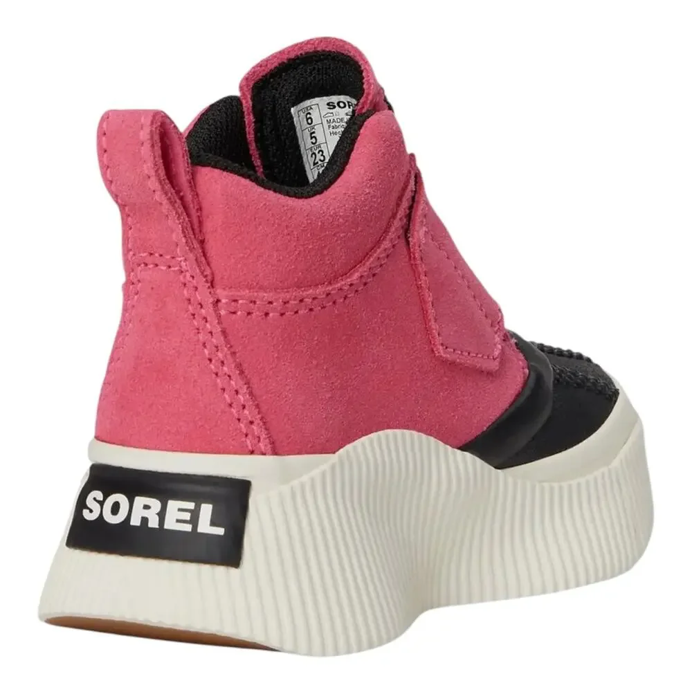 Sorel Toddler's Out N About IV Suede Waterproof Strap Booties Pink Black Size 4T